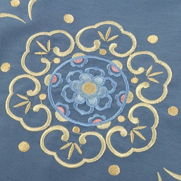 Blue Moon Embroidered Floral Camisole | Hanfu Dress Cami Top - Picture 3 of 6